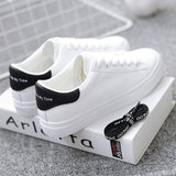 BODENSEE White Sneakers Women Canvas Shoes Women Fashion Vulcanize Shoes Summer Casual Zapatillas Mujer Plus Size 35-42