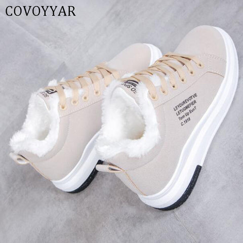 รองเท้าผ้าใบ Fashion Sneakers Platform Snow Boots Big Size WSN324