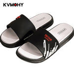 Men Shoes Flip Flops Slippers Summer Fashion Couple Casual Beach Sandals House Slipper Wedge Black White Mens Slides Flat