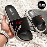 Men Shoes Flip Flops Slippers Summer Fashion Couple Casual Beach Sandals House Slipper Wedge Black White Mens Slides Flat